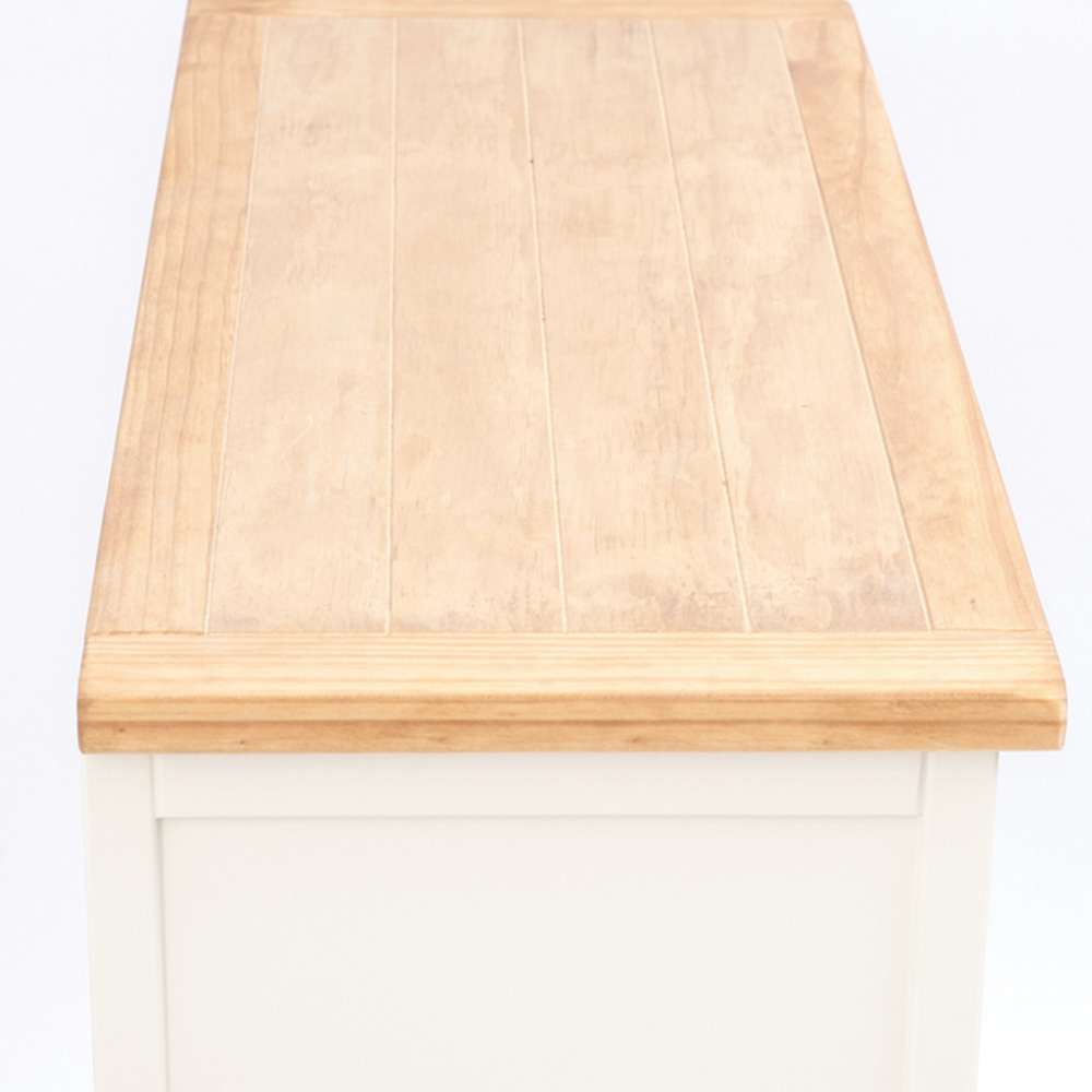 Cabinet Bits Castelli 5 Drawer White Wood Knob Chest of Drawers Image 6