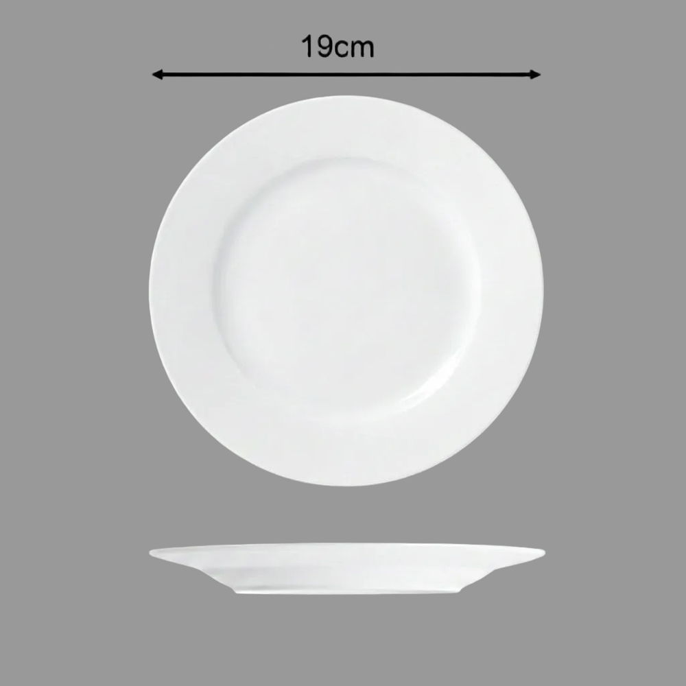 Waterside Rimmed White 18 Piece Dinner Set Image 8