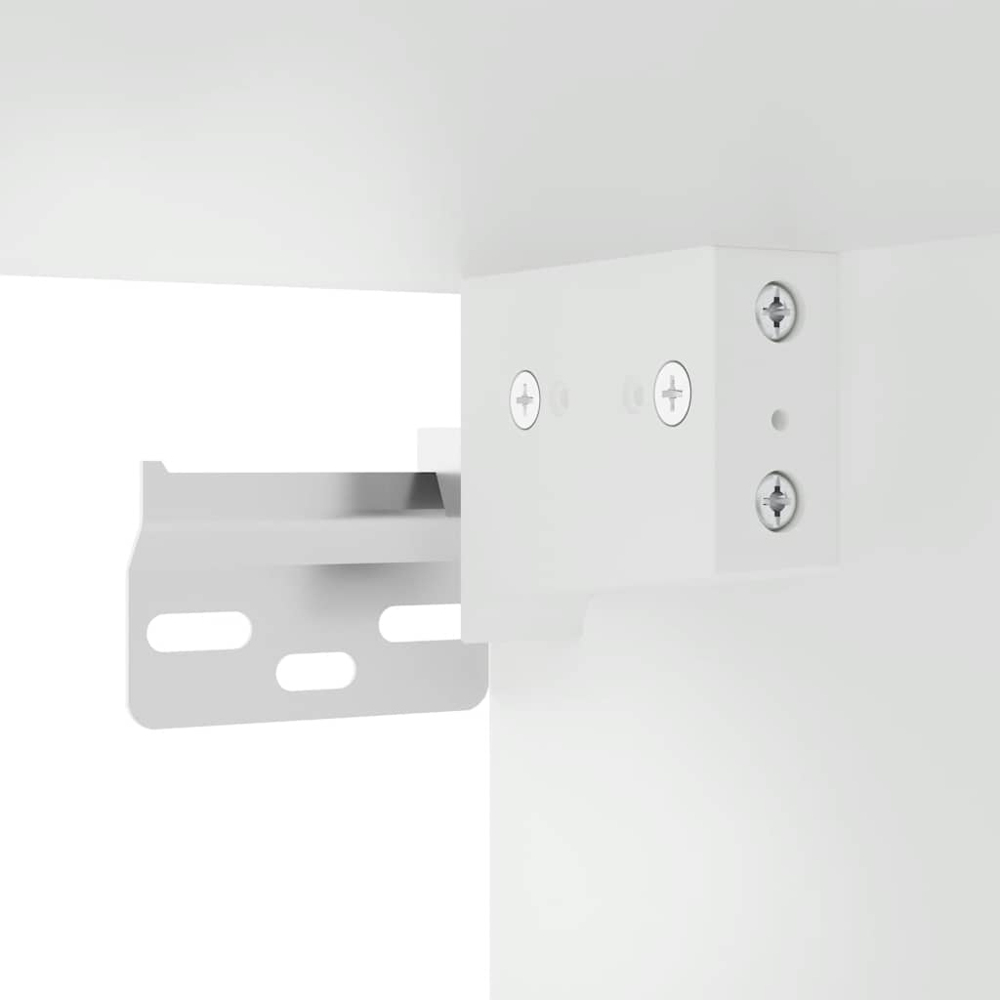 vidaXL 10 Shelf White TV Cabinet Image 7