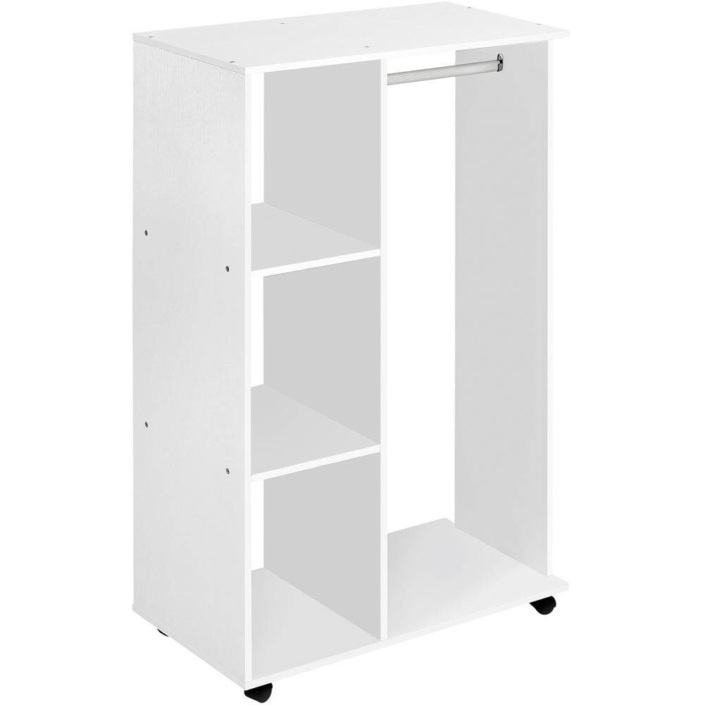 Portland White Open Wardrobe Image 2