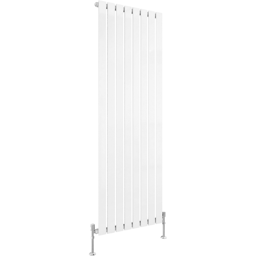Stech Homes 3571 BTU White Single Panel Vertical Flat Radiator 1600 x 544mm Image 1