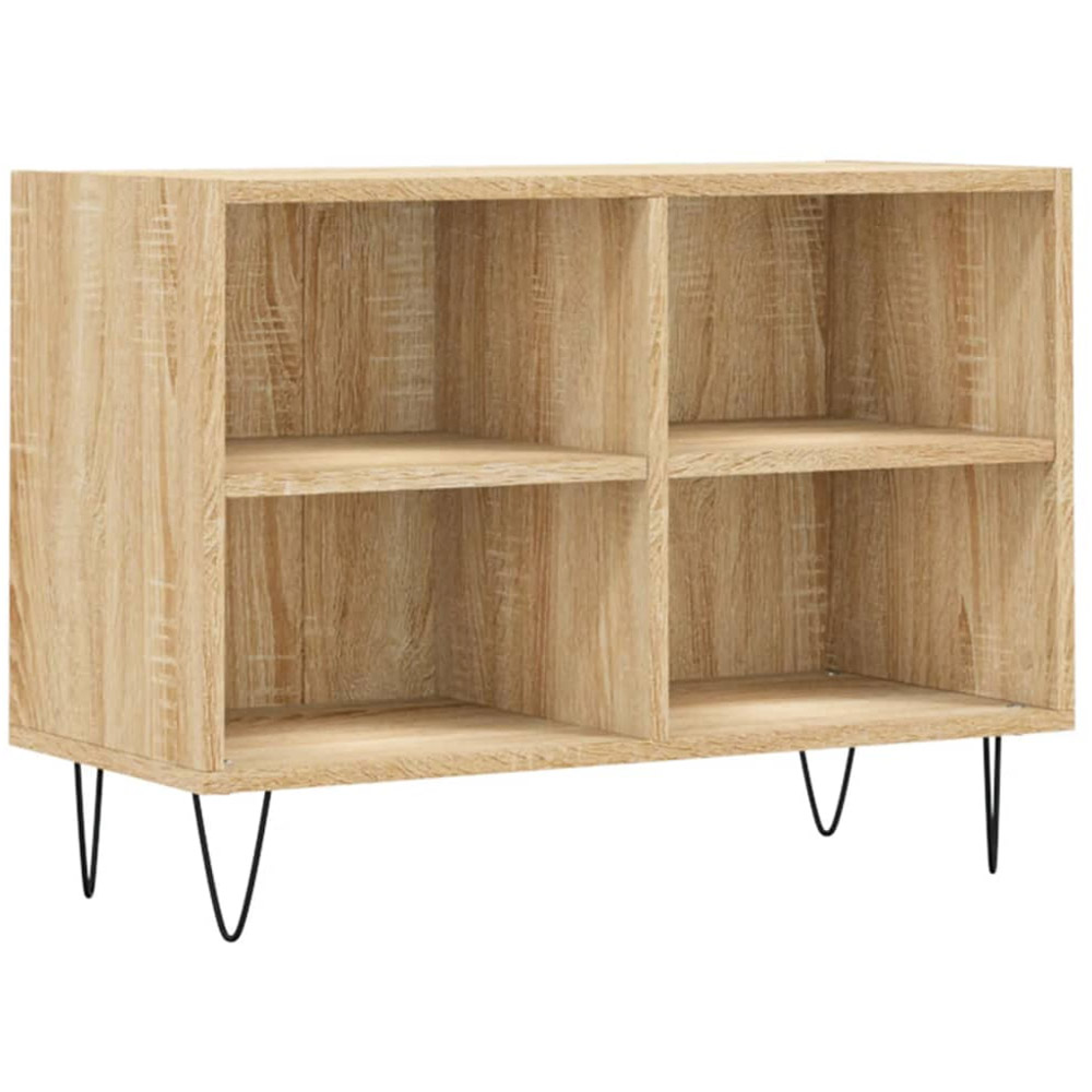 vidaXL 4 Shelf Sonoma Oak TV Cabinet Image 2