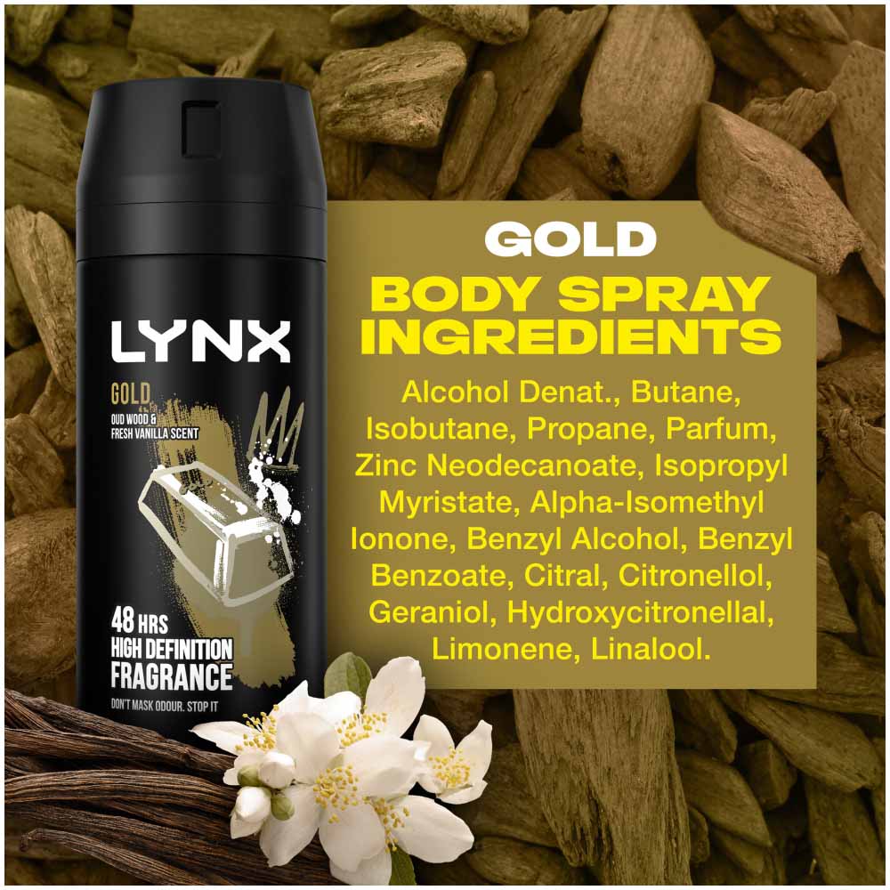Lynx Gold Temptation Body Spray 150ml Image 8