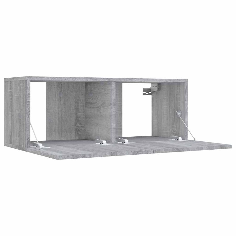 vidaXL 2 Door Grey Sonoma TV Cabinet Image 5