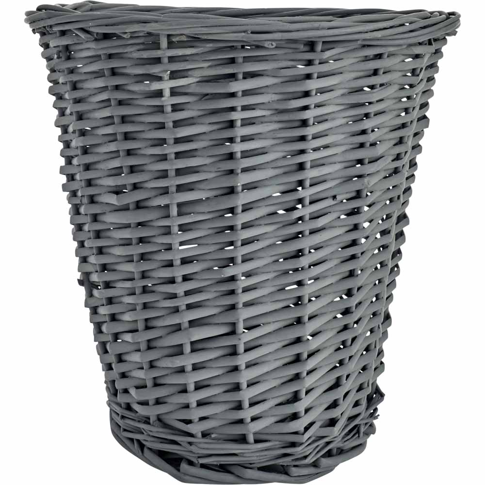 Wilko Waste Paper Bin Williow Grey