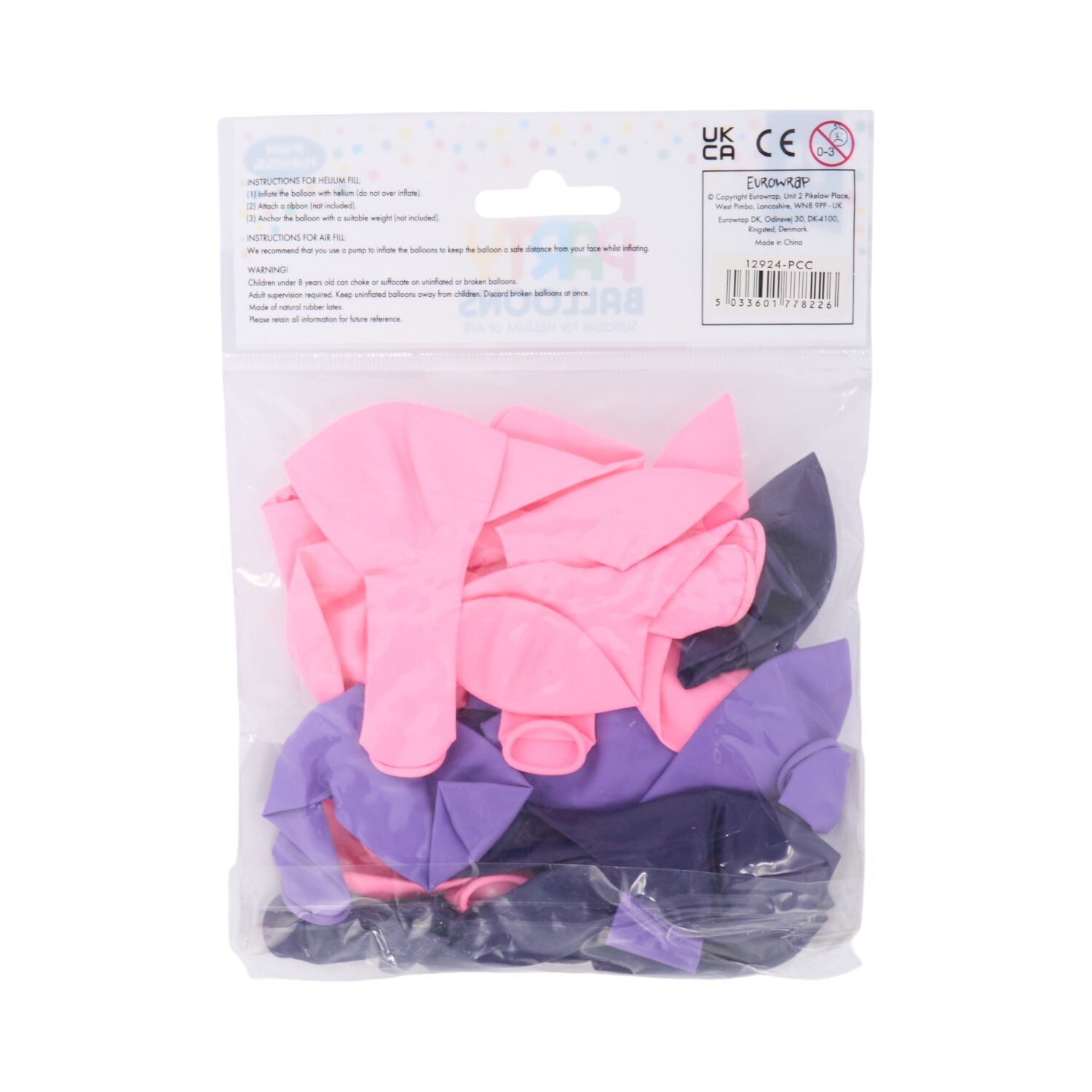 Pack of 25 Party Balloons Pink Image 2