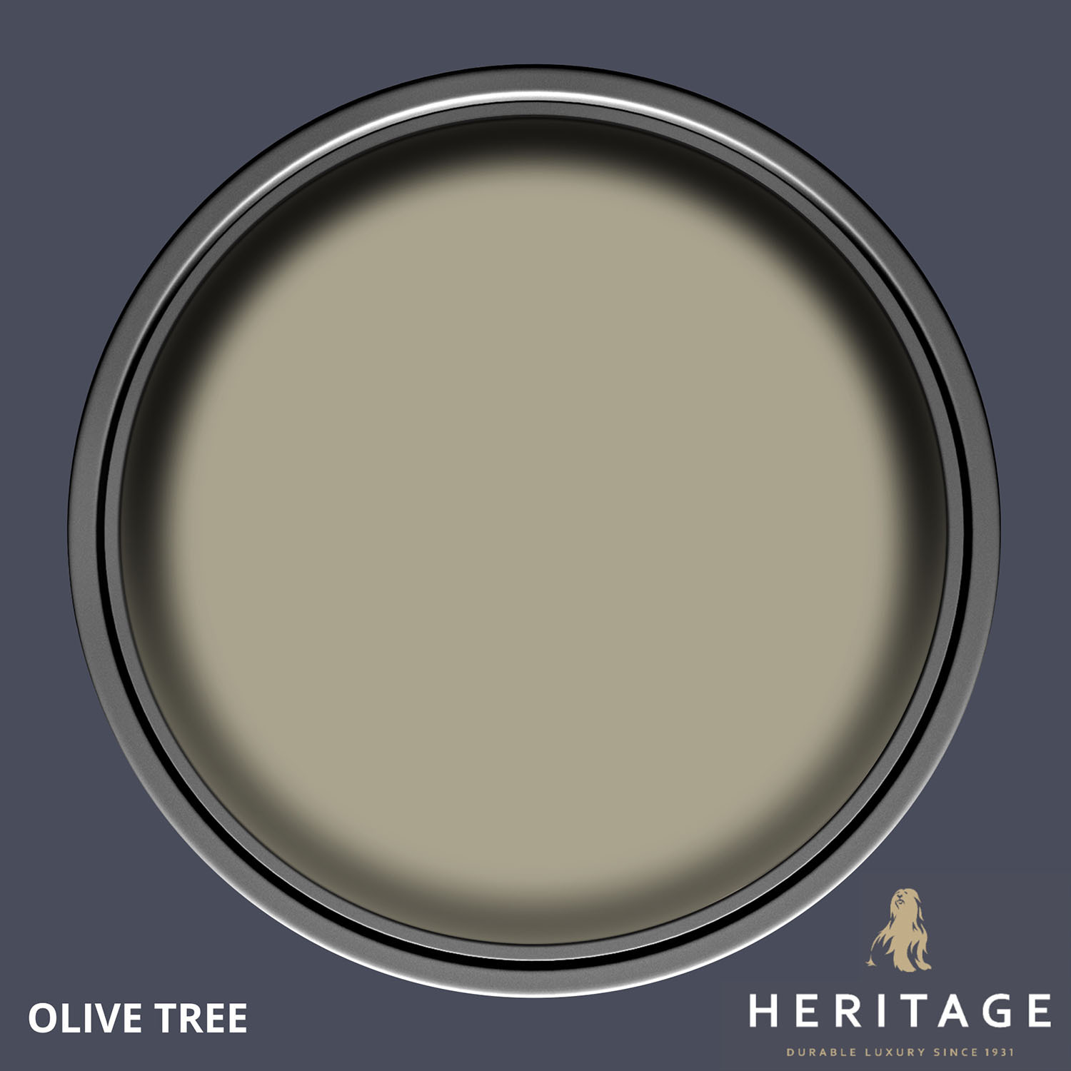 Dulux Heritage Walls and Ceilings Olive Tree Velvet Matt Emulsion Paint 2.5L Image 3