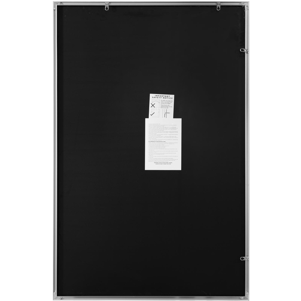 The Artus Silver Aluminium Wall Mirror 120 x 80cm Image 4