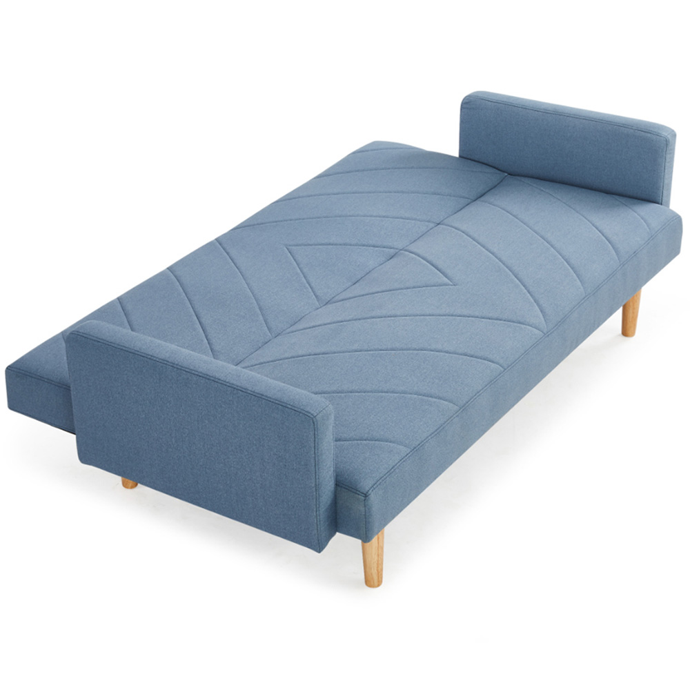 Home Detail Ryan 2 Seater Blue Sofa Bed Image 4