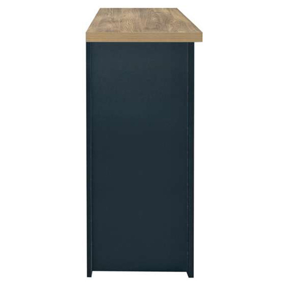 Highgate 3 Door 2 Drawer Navy and Oak Sideboard Image 5