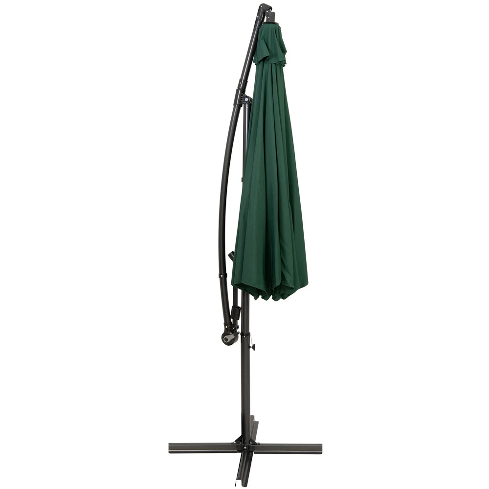 MonsterShop Green Cantilever Parasol 3m Image 3