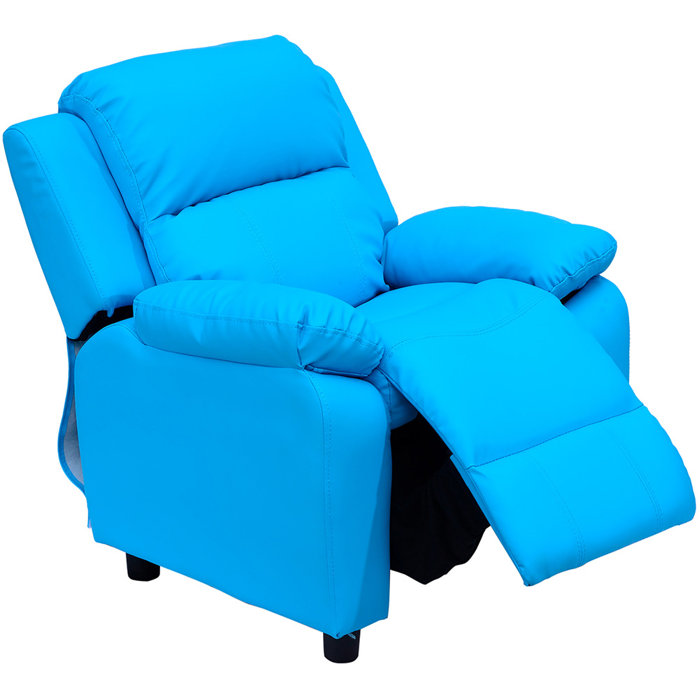 HOMCOM Kids Single Seat Blue Sofa Image 2