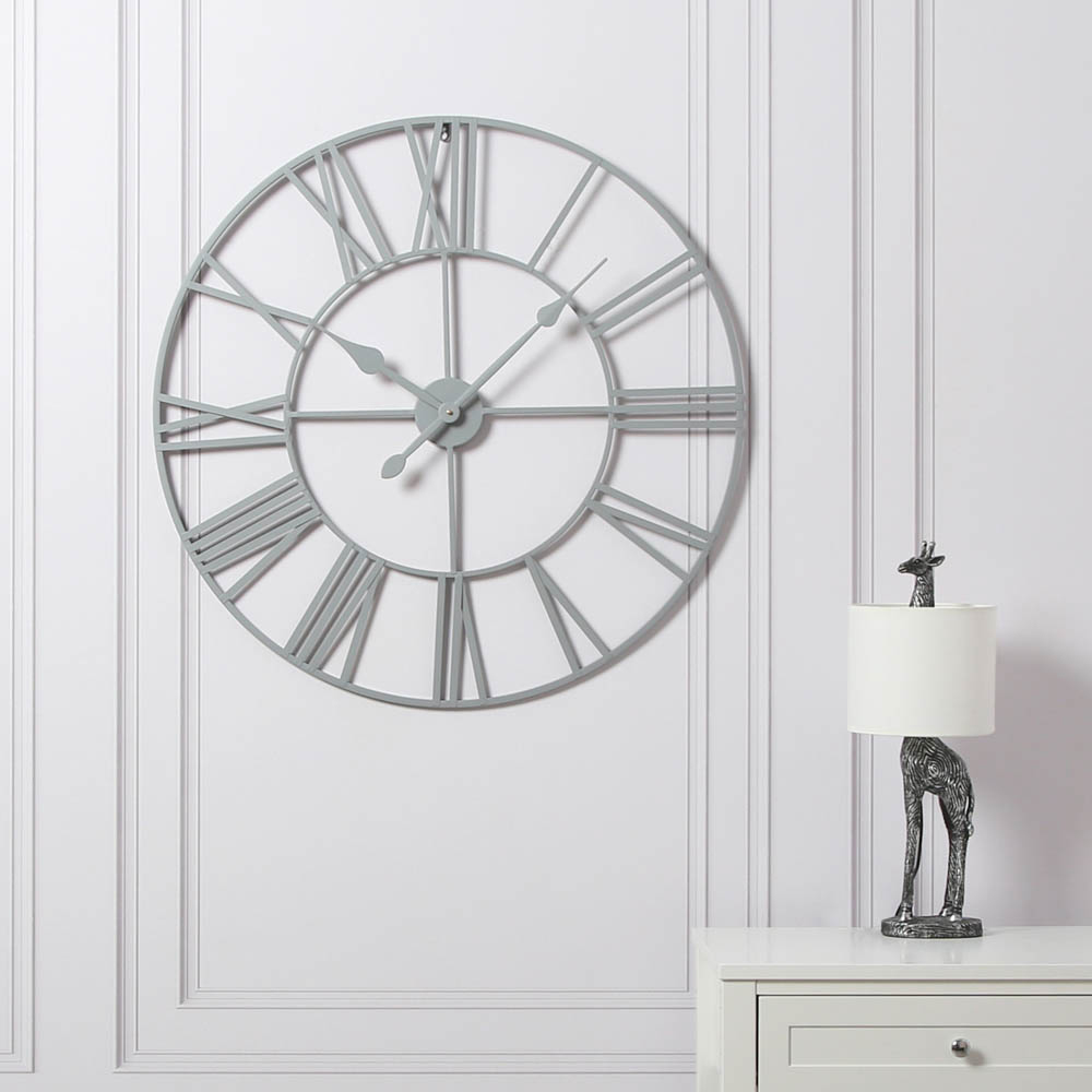 Home Garden Direct Eos Grey Wall Clock 100cm Image 6