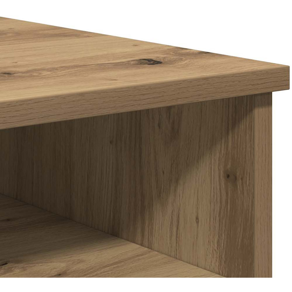 vidaXL Single Door 2 Open Shelf Artisan Oak TV Cabinet Image 9