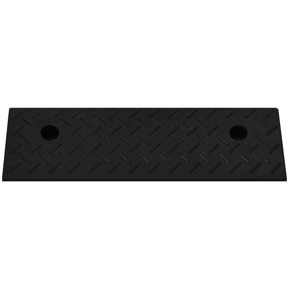 Wallplus Black Rubber Kerb Ramp 2 Pack 17.5 x 50 x 5cm Image 3