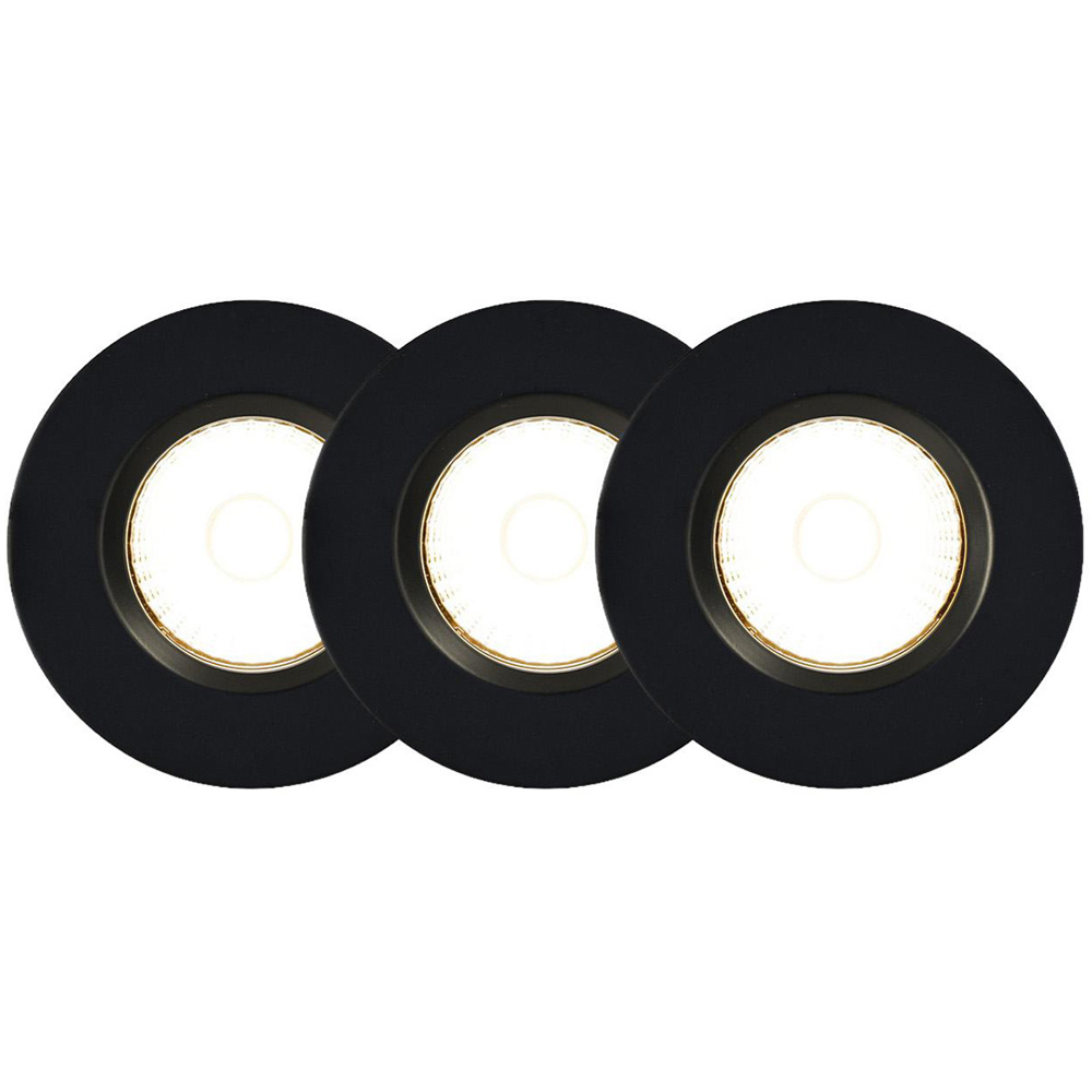 Nordlux Fremont 3-Kit 2700K Black LED Downlight Image 1