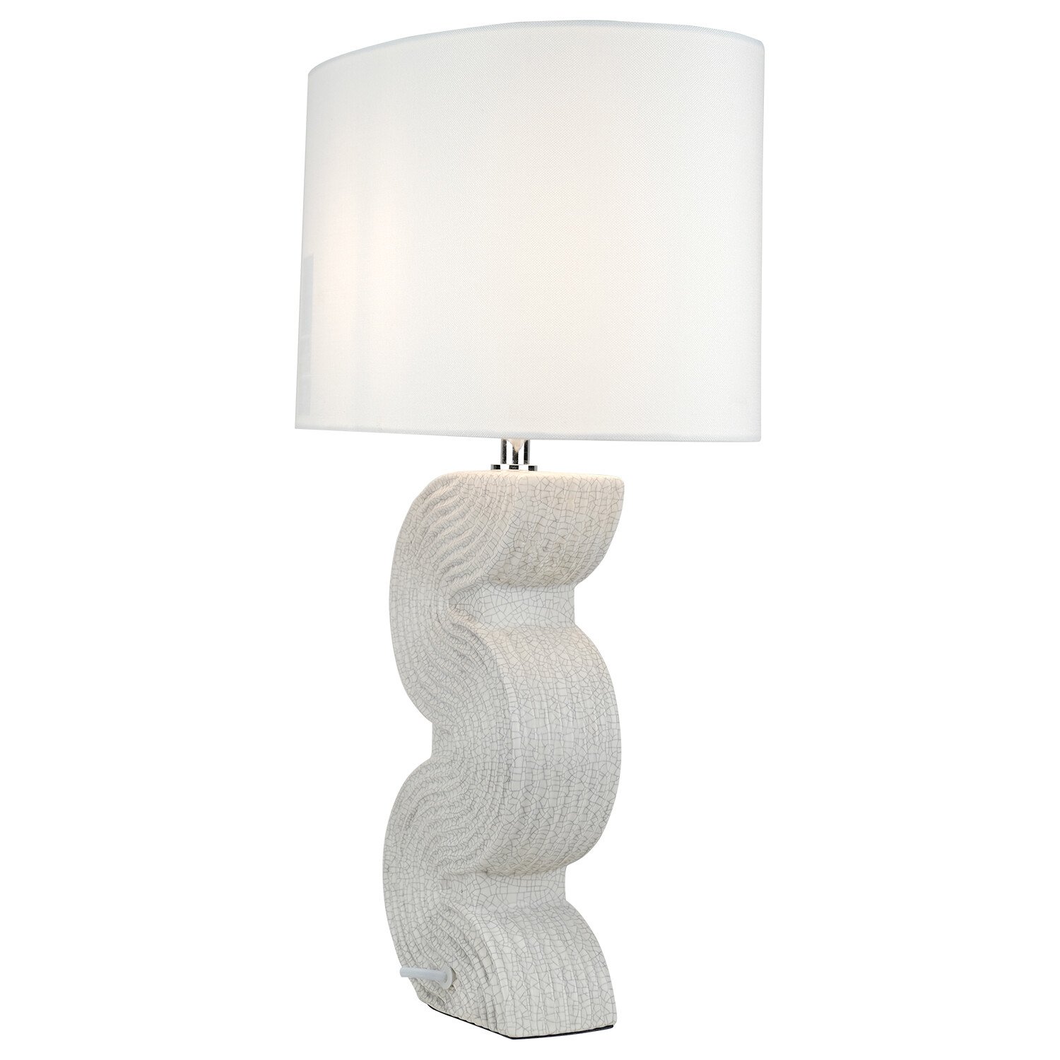 Hattie Ceramic Table Lamp - White Image 4