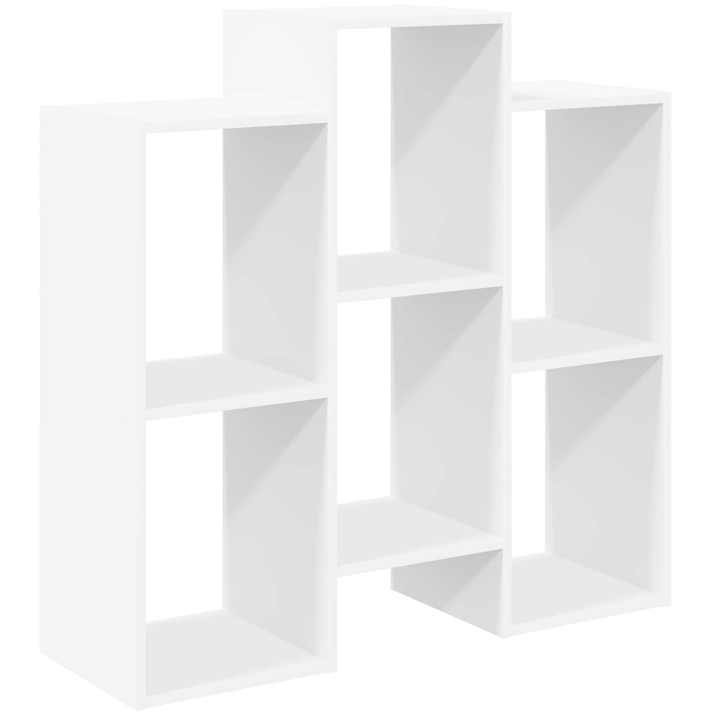 vidaXL 6 Open Shelf White Sideboard Image 3