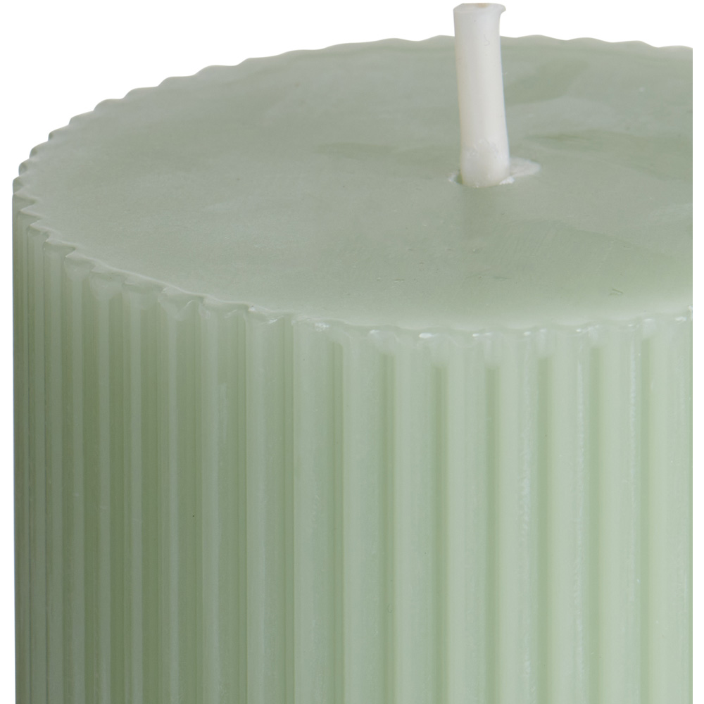 Wilko Ribbed Candle Sage Image 3