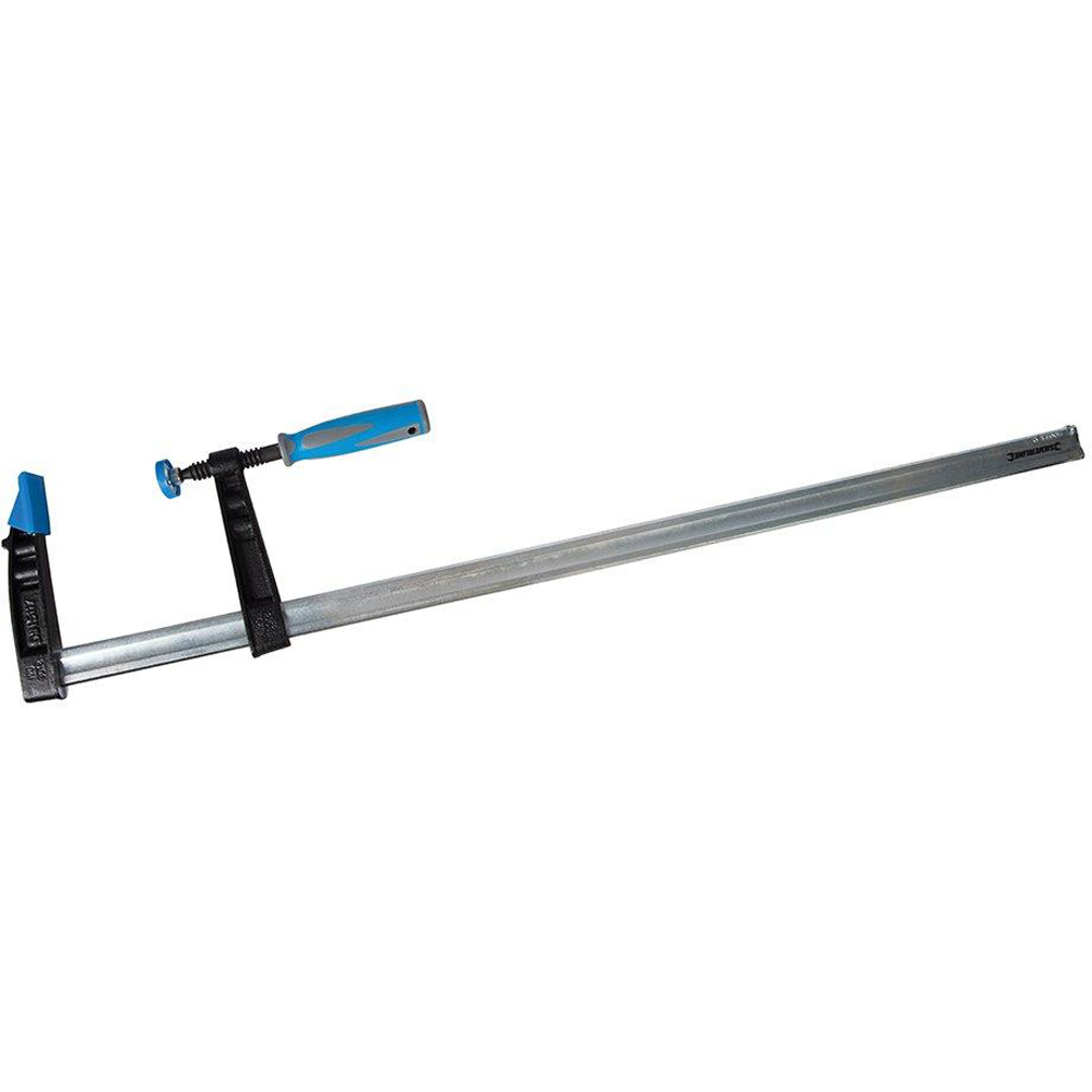 Silverline Heavy Duty Deep Capacity F-Clamp 800 x 120mm Image 1