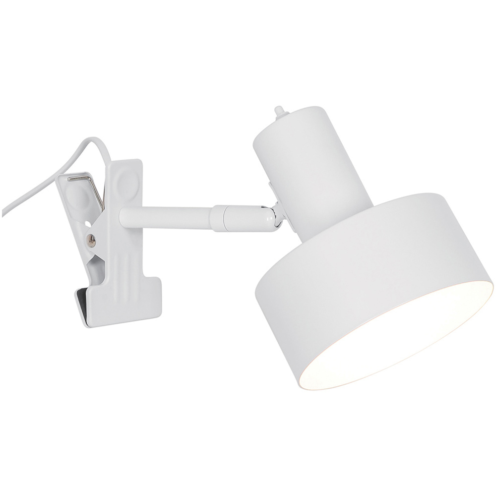 Nordlux Matis E27 White Clamp Lamp Image 1