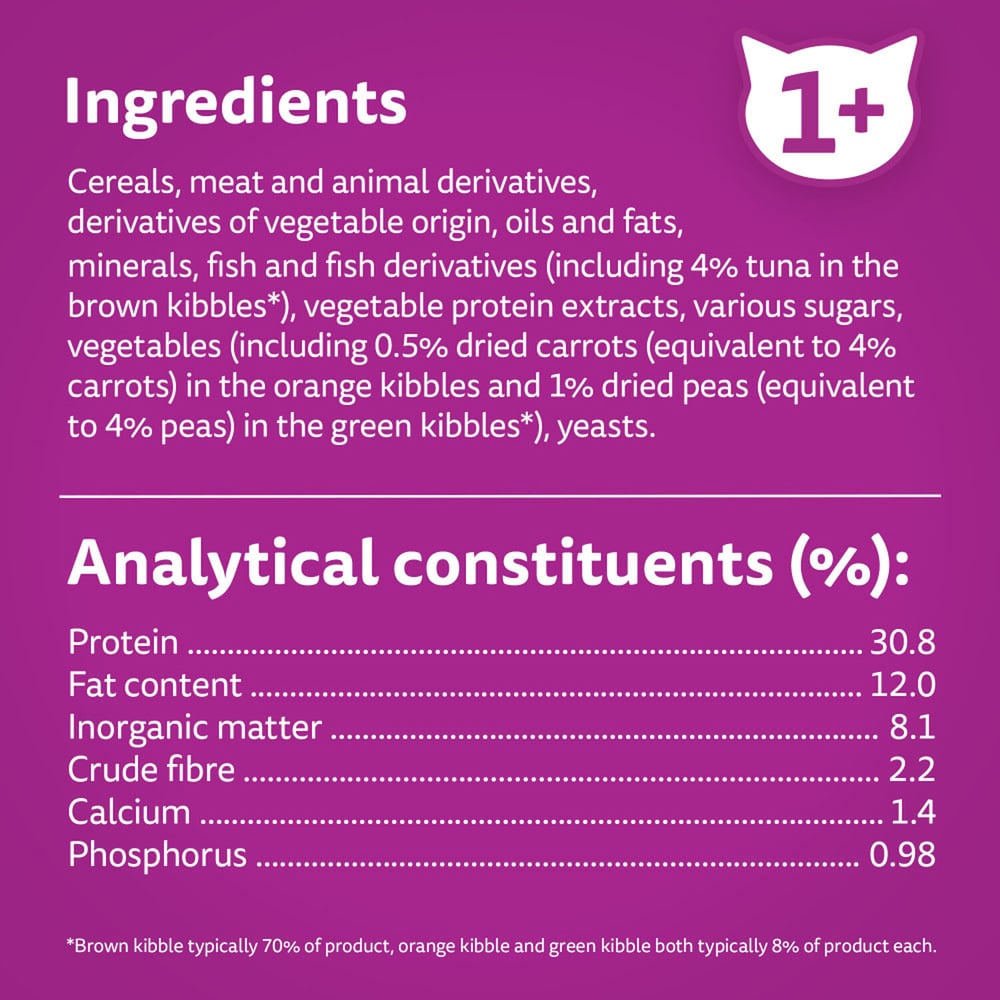 Whiskas 1+ Tuna Dry Adult Cat Food 1.9kg Image 5