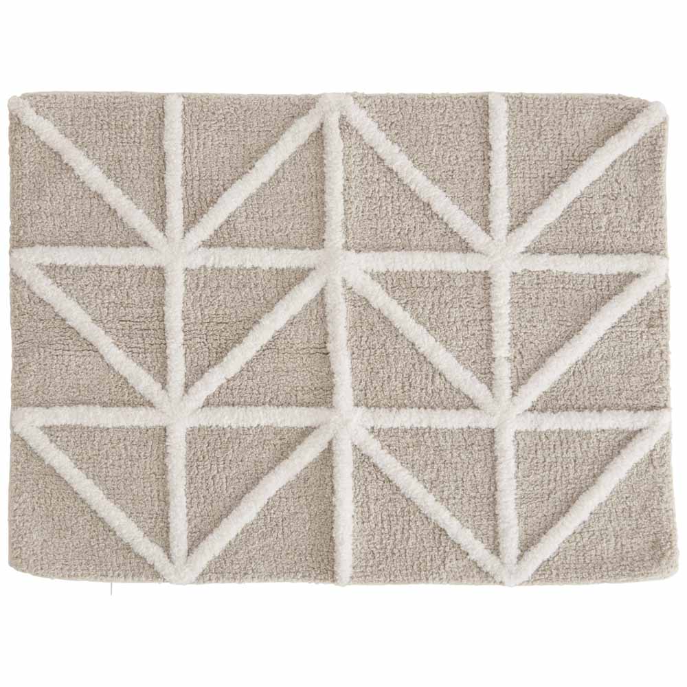 Wilko Tufted Bath Mat Grey 50 x 70cm Wilko