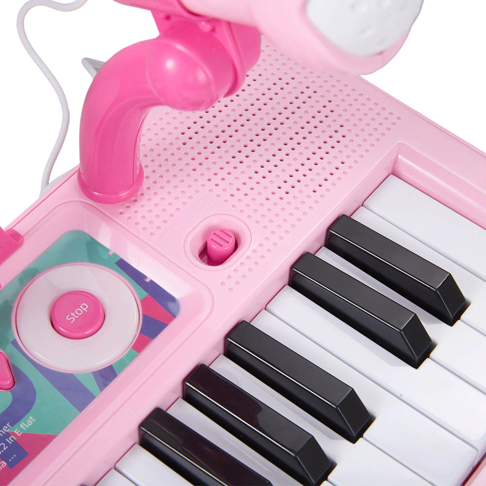 H&O Direct Kids 37 Key Electronic Piano with Microphone and Light Image 2