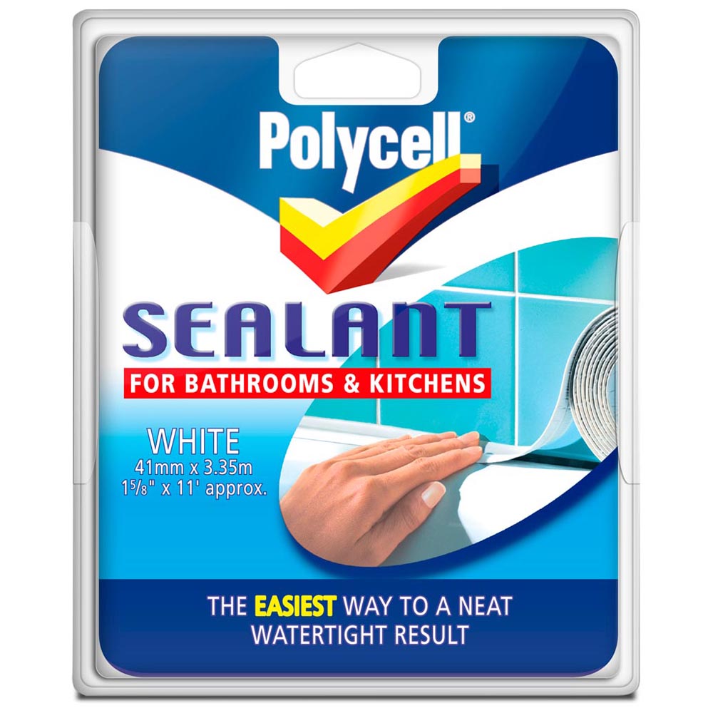 Polycell White Bathroom and Kitchen Sealant Strip Image 1