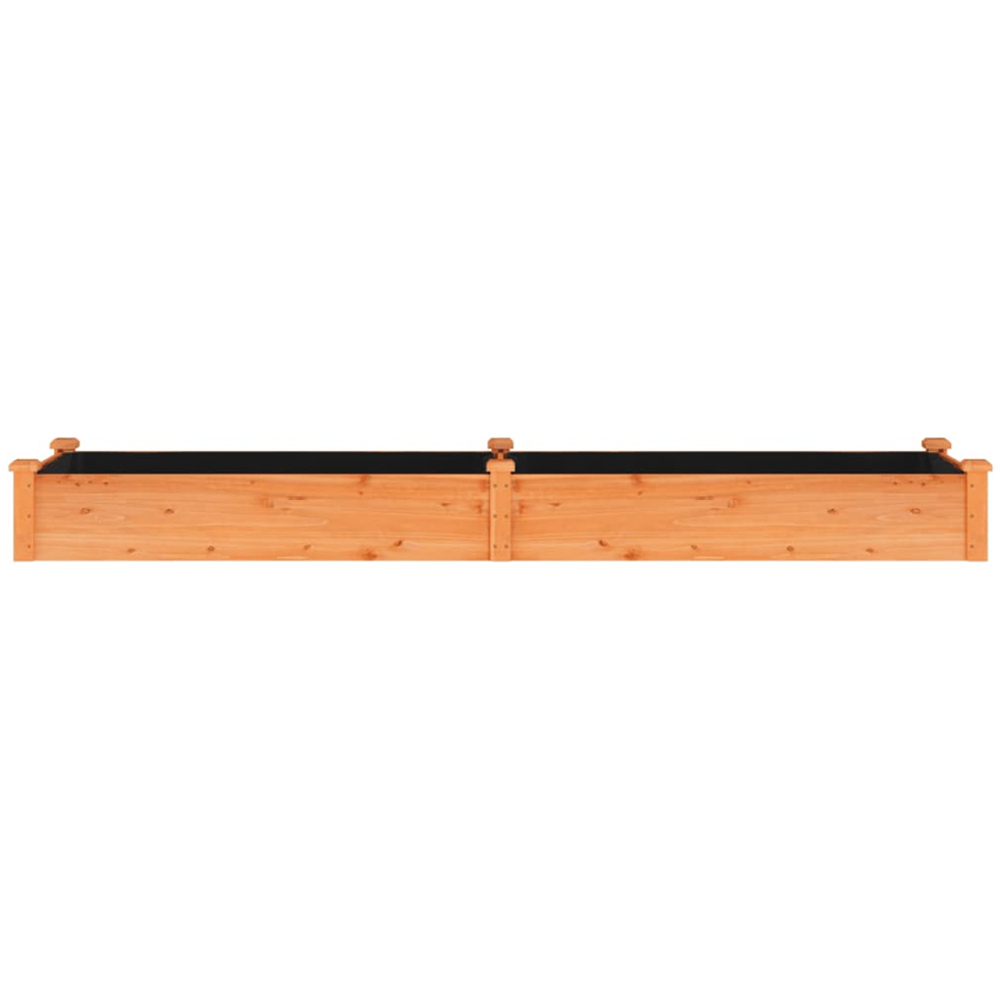 vidaXL Brown Fir Wood Raised Garden Bed 25 x 60 x 240cm Image 4