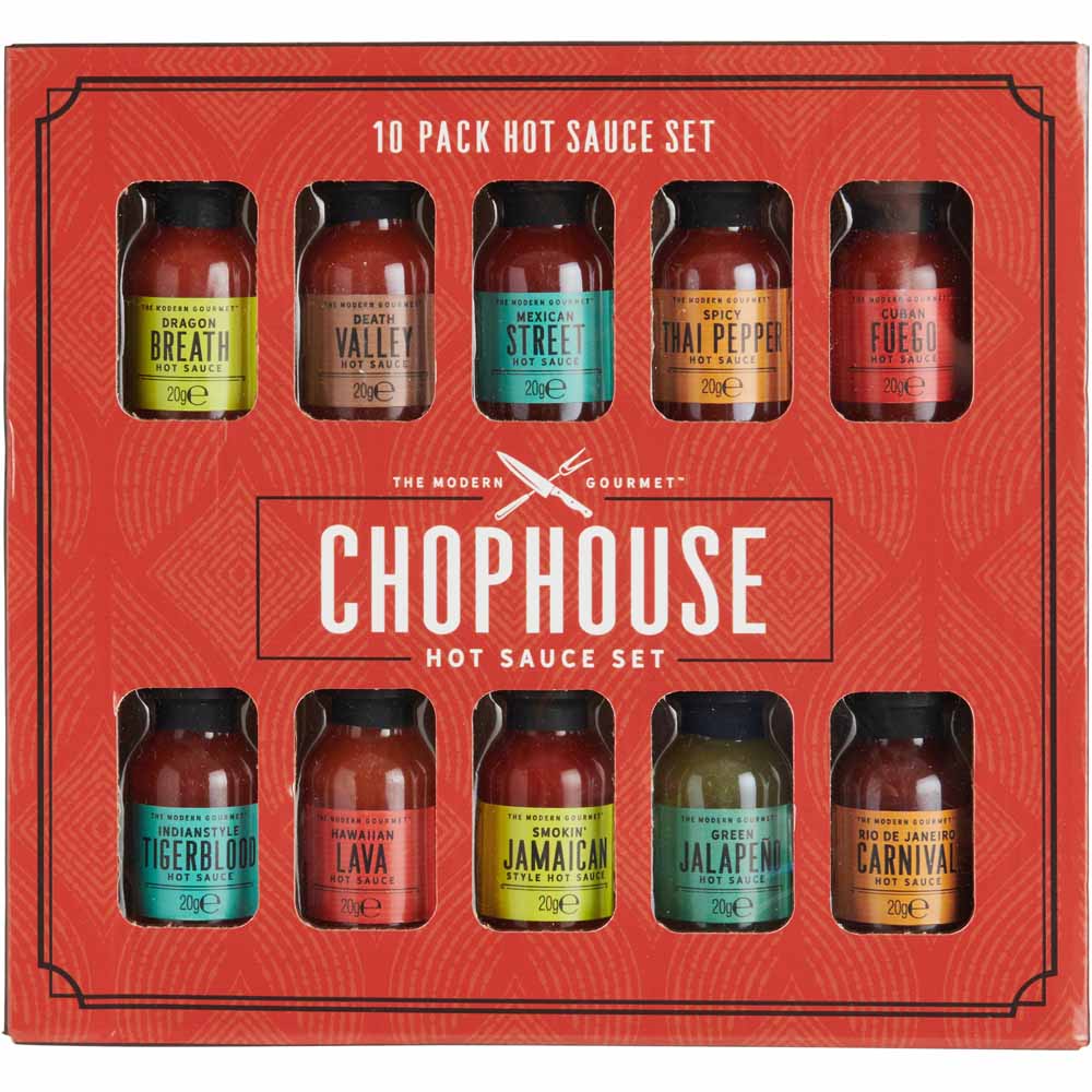 Wilko Hot Sauce Set 10 piece Wilko