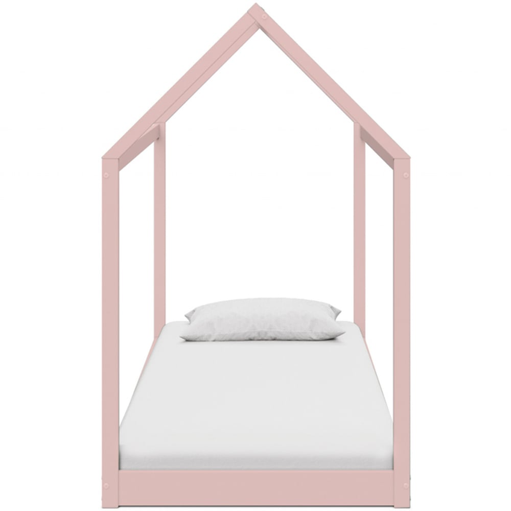 Home Detail Taylor Pink Wooden Kids House Bed Image 4