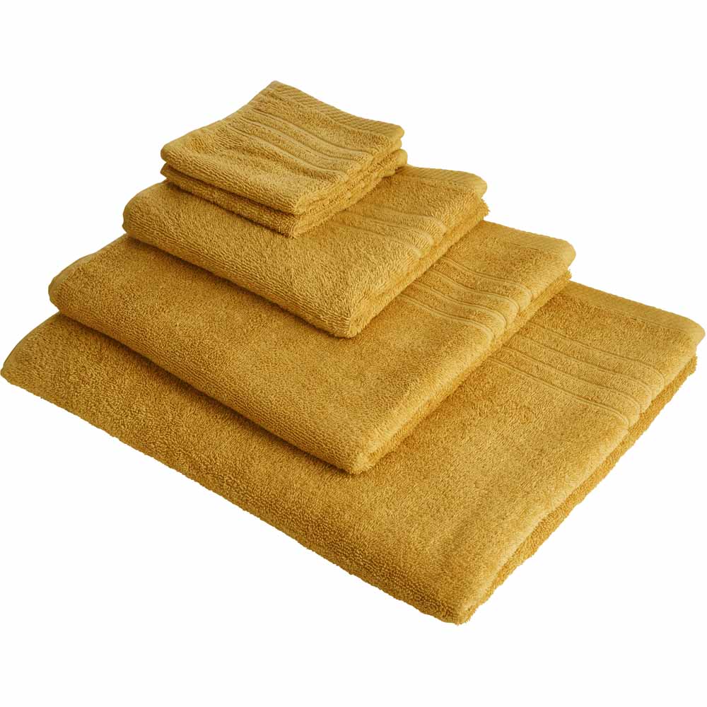Wilko Mustard Bath Towel Image 2