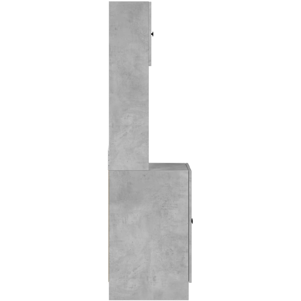 vidaXL 4 Door Single Shelf Concrete Grey Kitchen Cabinet Image 6
