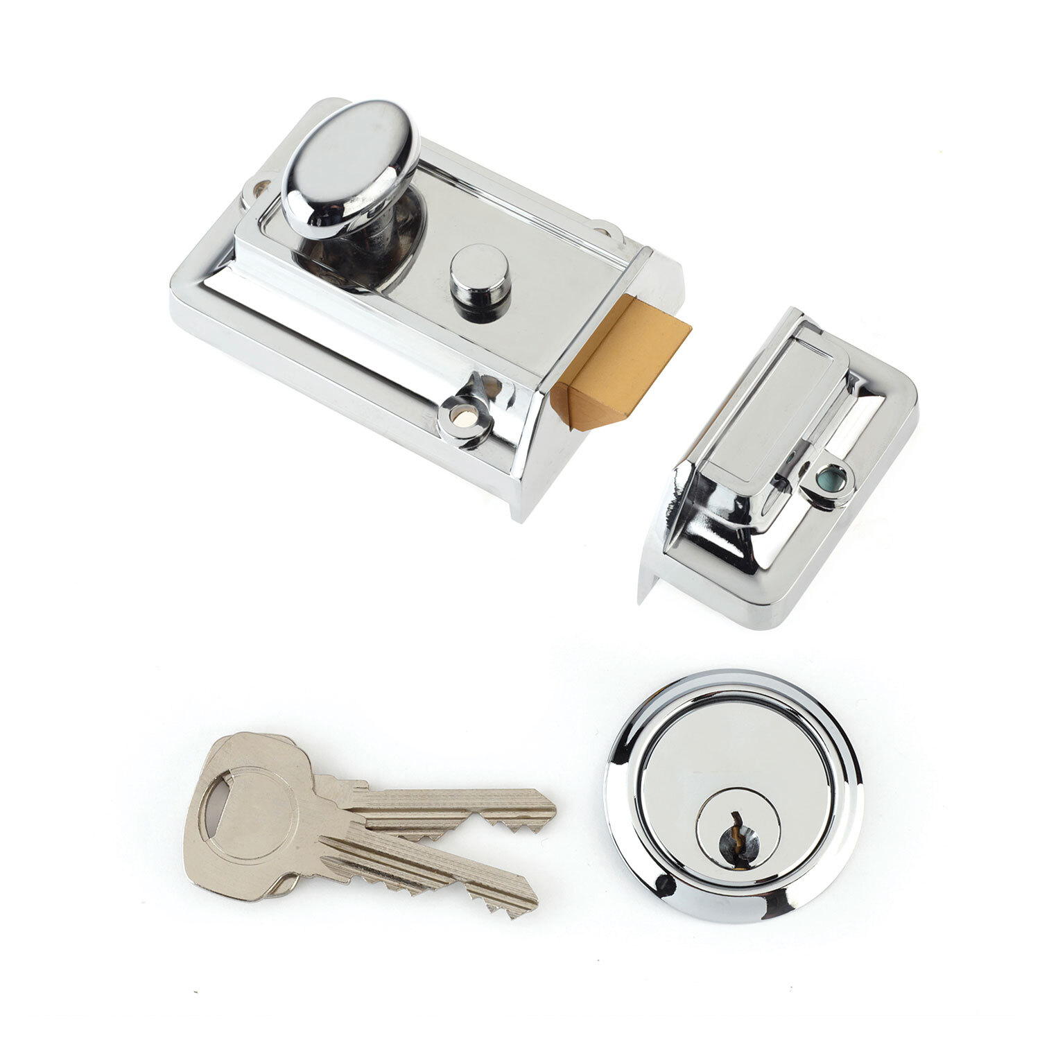Chrome Night Latch 60mm Image