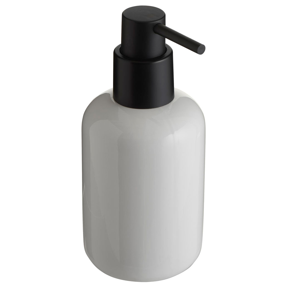 Wilko White Gloss Soap Dispenser Image 2