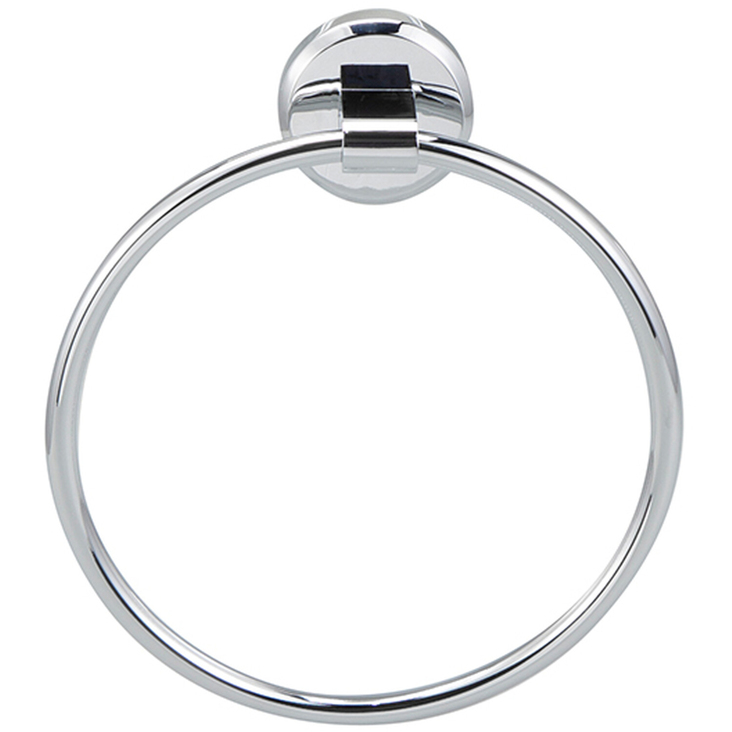 Clayton Chrome Towel Ring Image 1