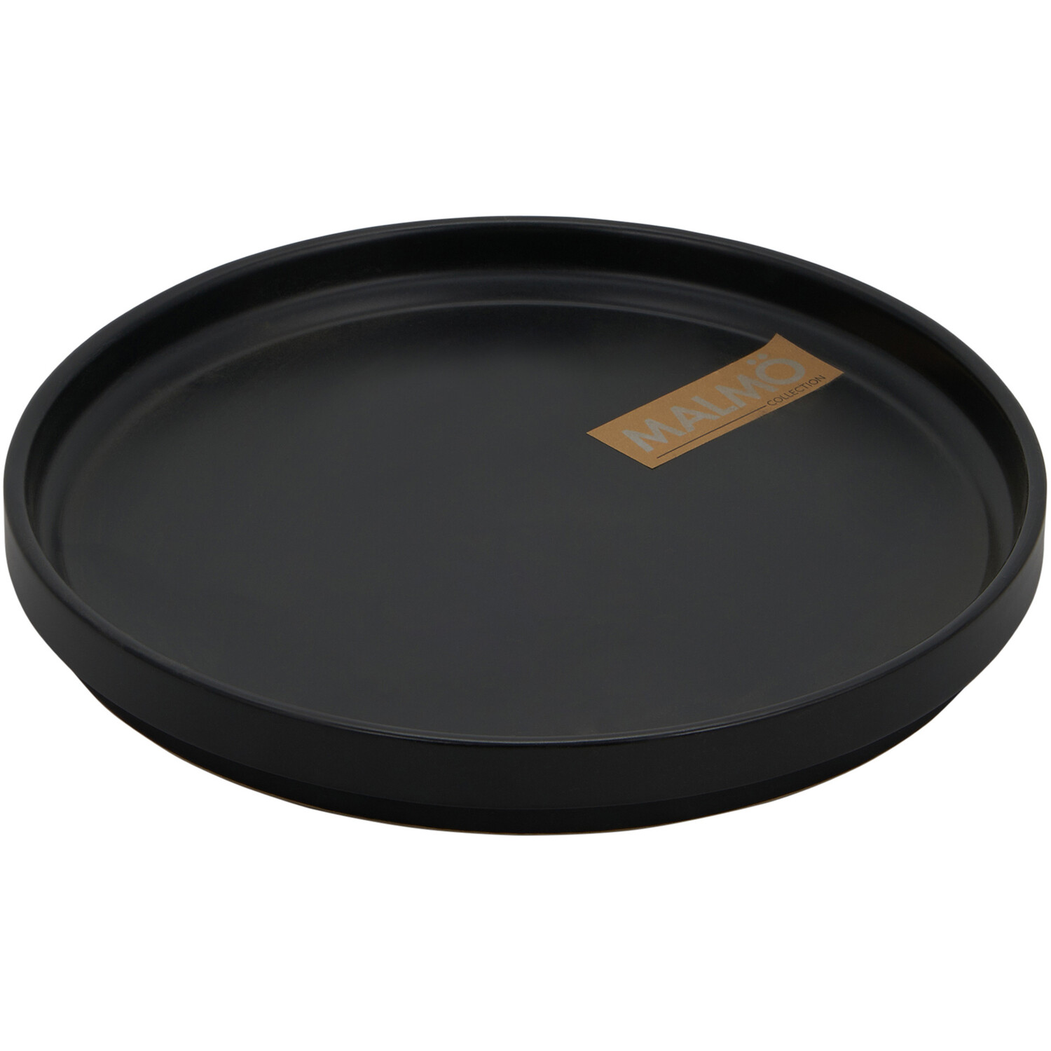 Malmo Stacking Side Plate - Black Image 1