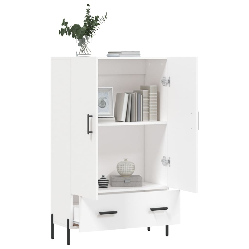 vidaXL 2 Door 2 Drawer White Highboard Image 4
