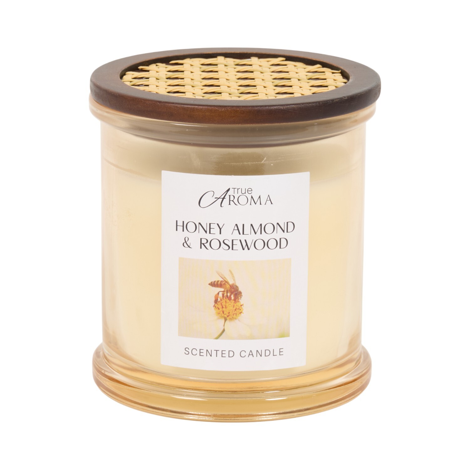 Honey Almond and Rosewood Scented Candle Image 3
