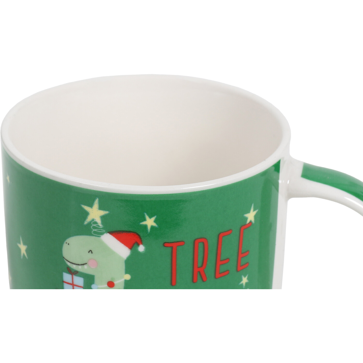 T-Rex Christmas Mug Image 3