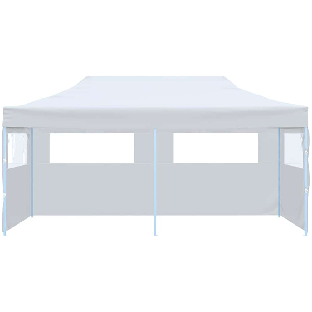 vidaXL 3 x 6m White Party Tent with Sidewalls Image 2