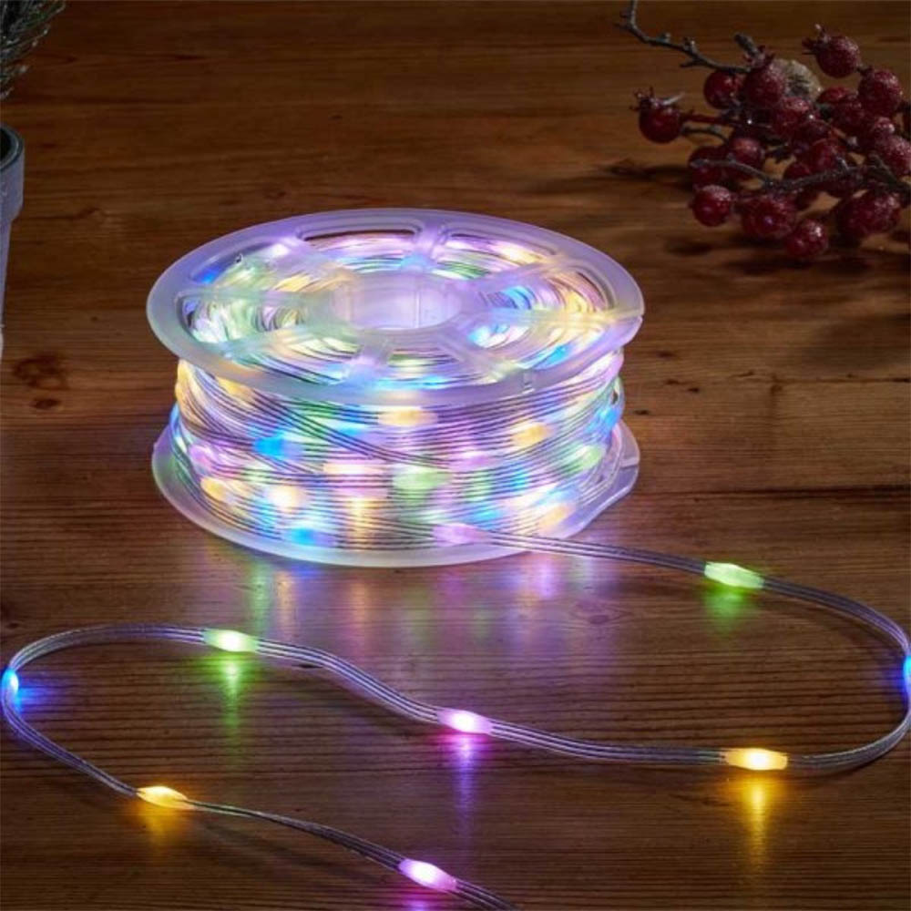 Samuel Alexander 500 Warm White and Multicolour LED Clear String Light 38m Image 1
