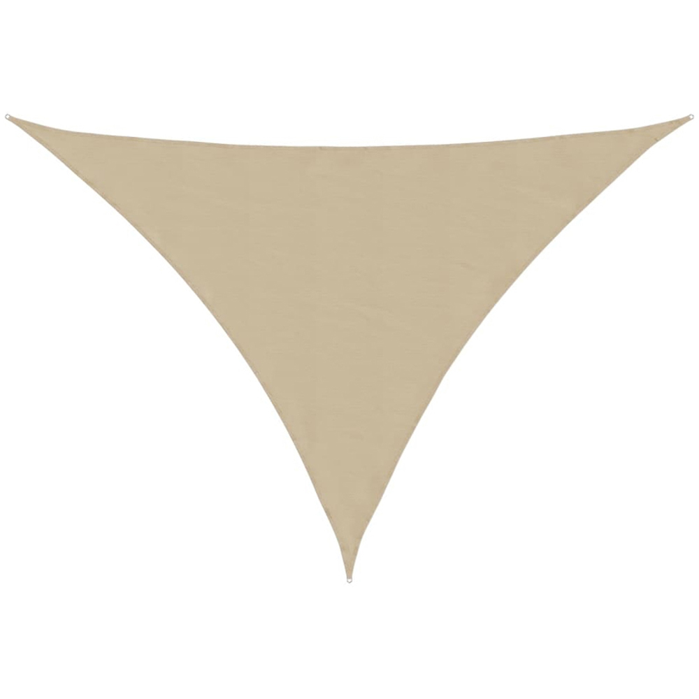 vidaXL Beige Triangular Sun Shade Sail 7 x 5 x 5m Image 1