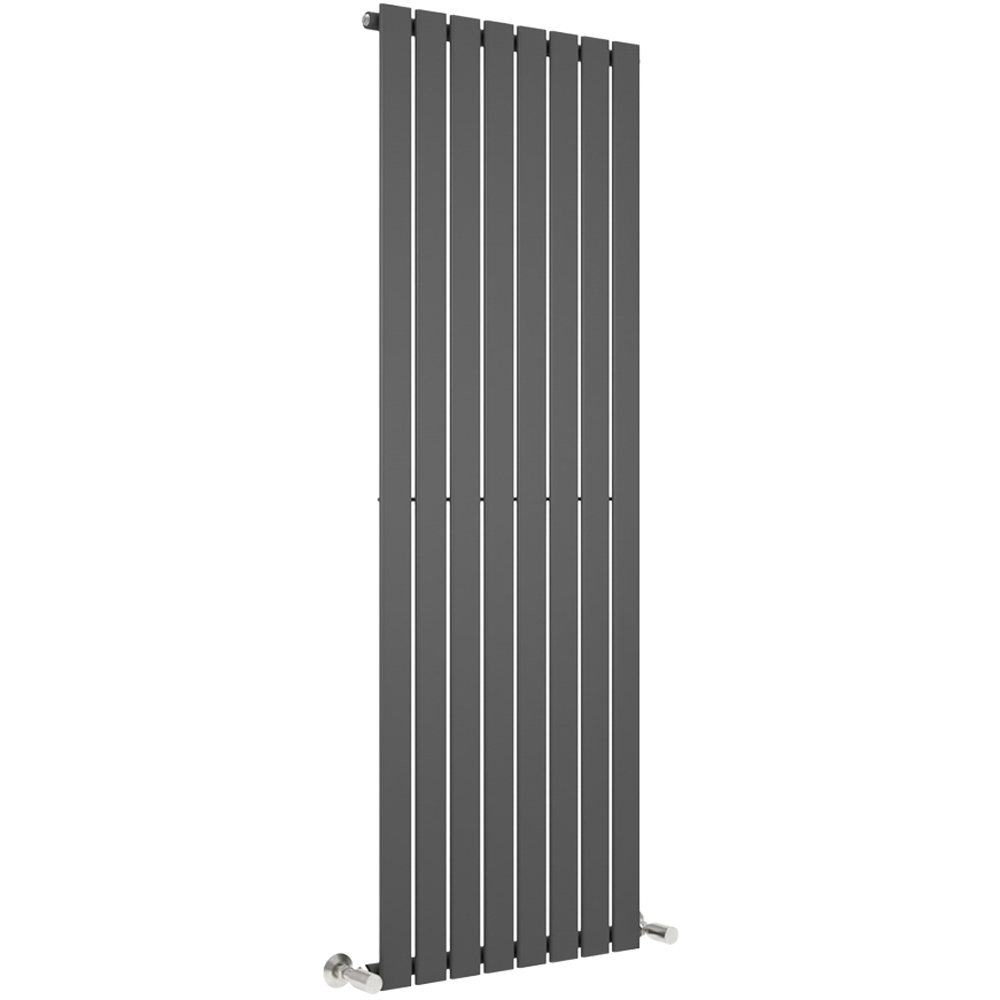 Anthracite 4381 BTU Single Flat Panel Vertical Column Radiator 1800 x 544mm Image 1
