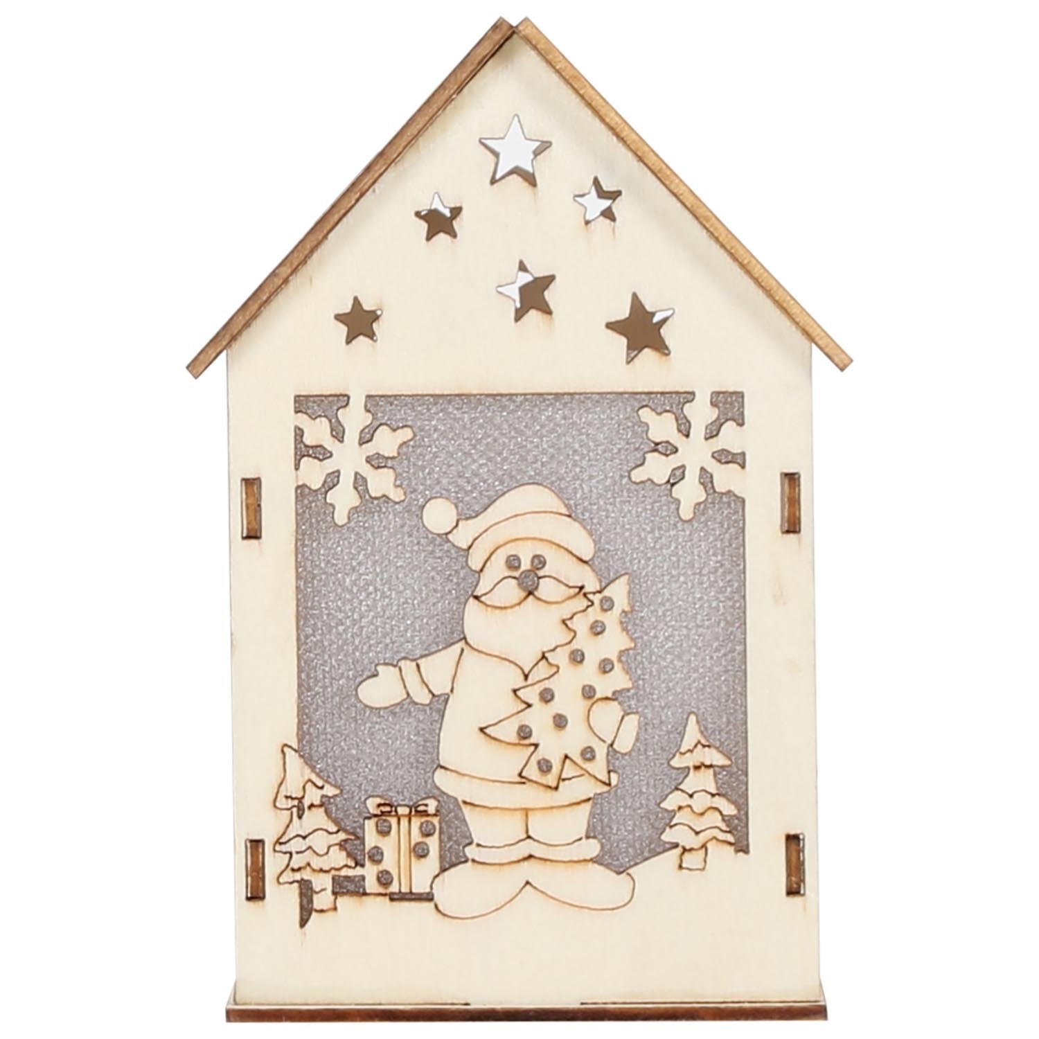 Light Up Wooden House Image 3
