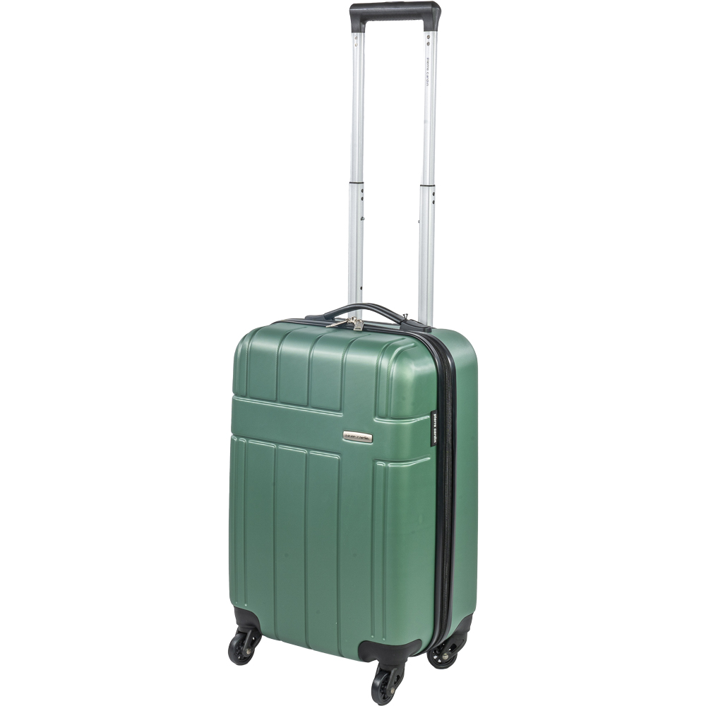 Pierre Cardin Small Green Lightweight Trolley Suitcase Image 1
