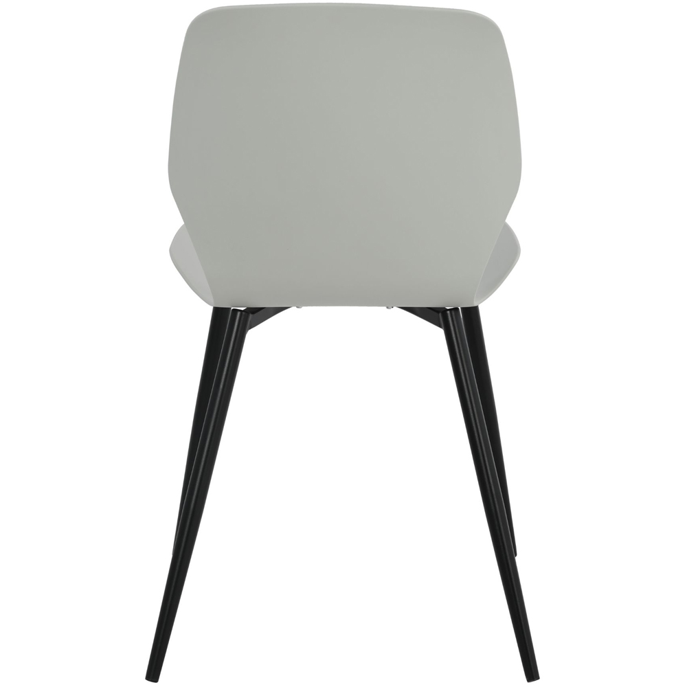 Core Products Carnaby Set of 2 Light Grey Plastic Kitchen Chair Image 5