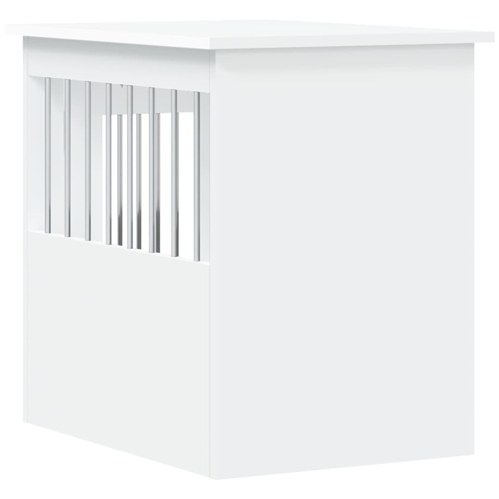 vidaXL White Dog Crate Furniture 45 x 62 x 59cm Image 3