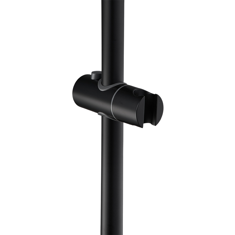 Living and Home Black Stainless Steel Shower Mixer Set Image 2
